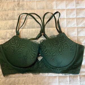 Aerie Deep Green Lace Bra